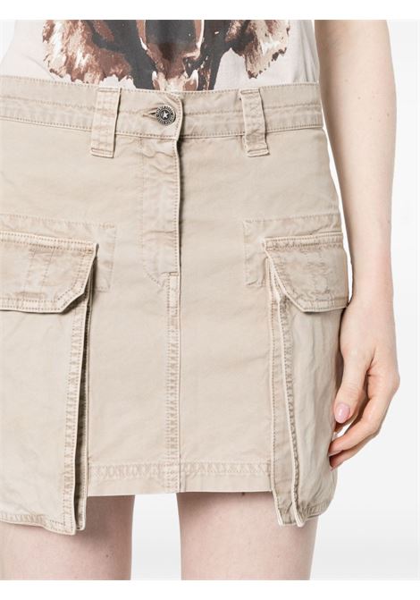 Beige distressed mini skirt - women GOLDEN GOOSE | GWP01686P00148315527